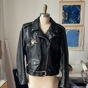 Harley-Davidson Black Leather Moto Jacket
